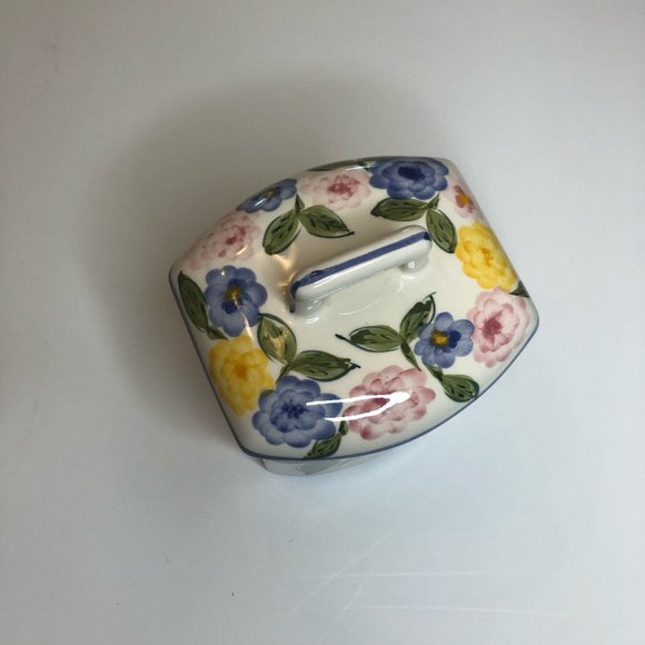 Casafina Hand-Painted & Numbered Floral Covered Small Cannister - Picture 4 of 10